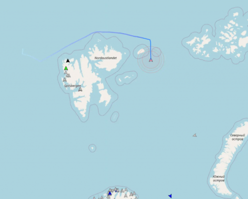 Nuclear icebreaker escorts North Pole platform from Greenland Sea