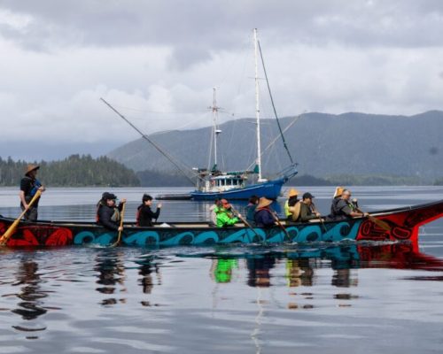 Sitkans send off ‘Ancestral Echoes’ canoe headed to Celebration