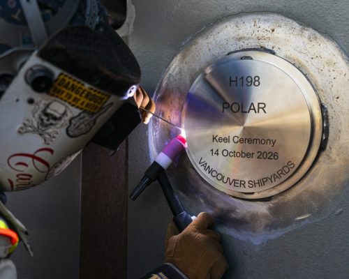 Canadian heavy icebreaker reaches keel-laying milestone in North Vancouver