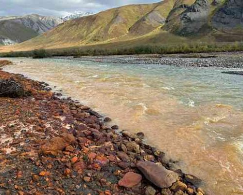 Alaska’s orange rivers more metallic than acid mine drainage