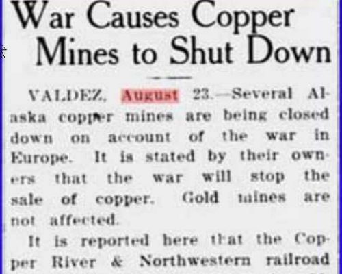 This Day in Alaska History-August 23rd, 1914