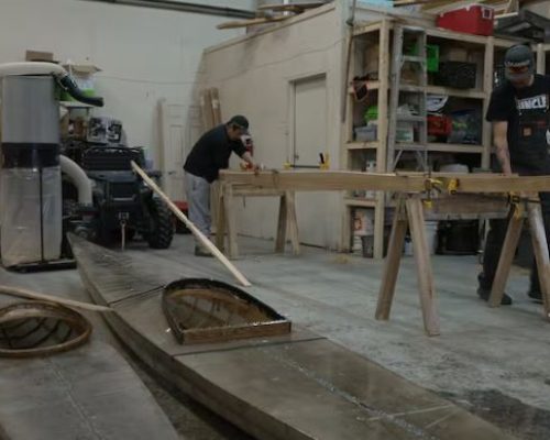 Meet the men on a mission to bring back the art of Inuit kayak making